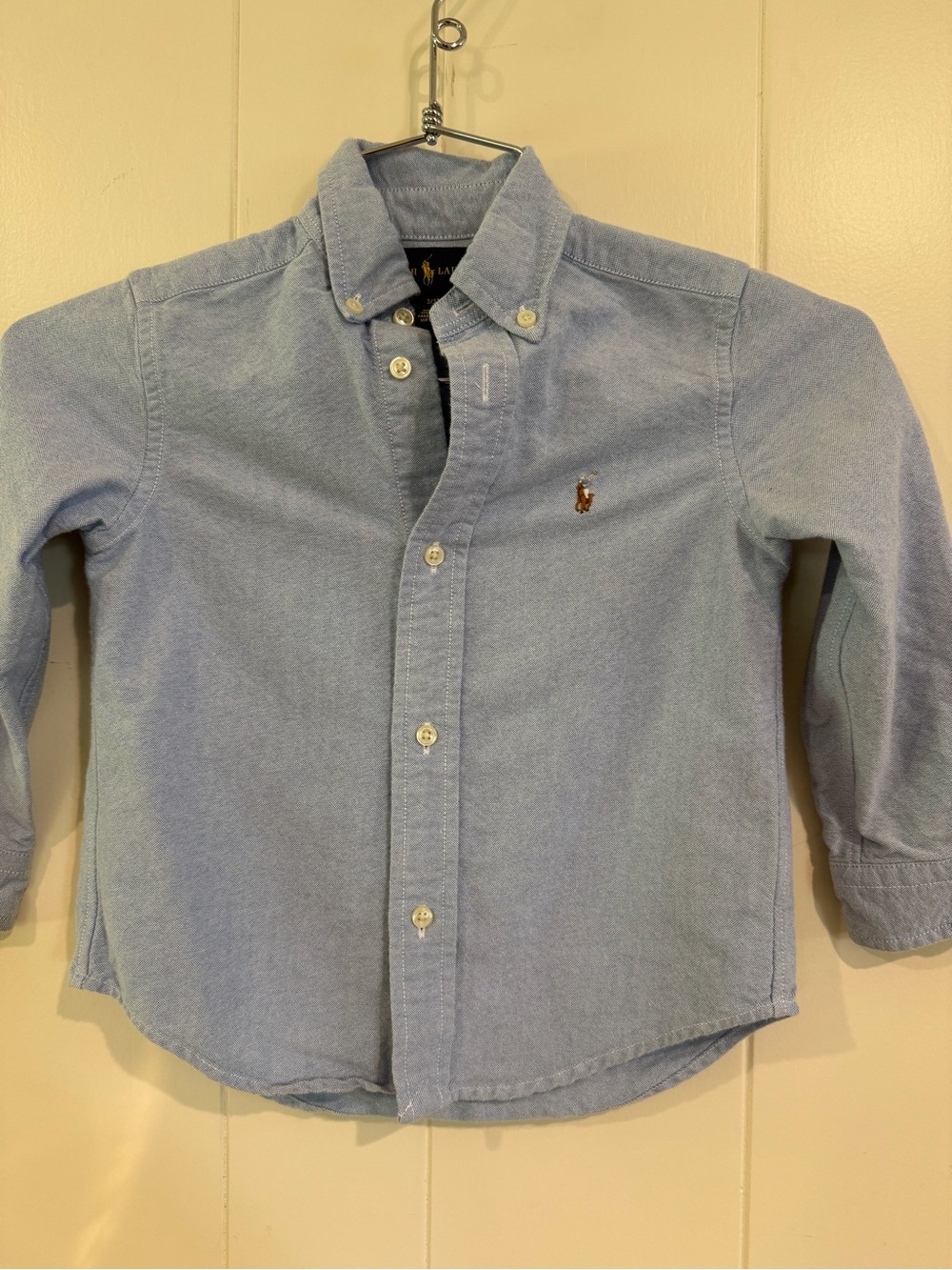 Kids Ralph Lauren Light Blue Button-Down Oxford Shirt